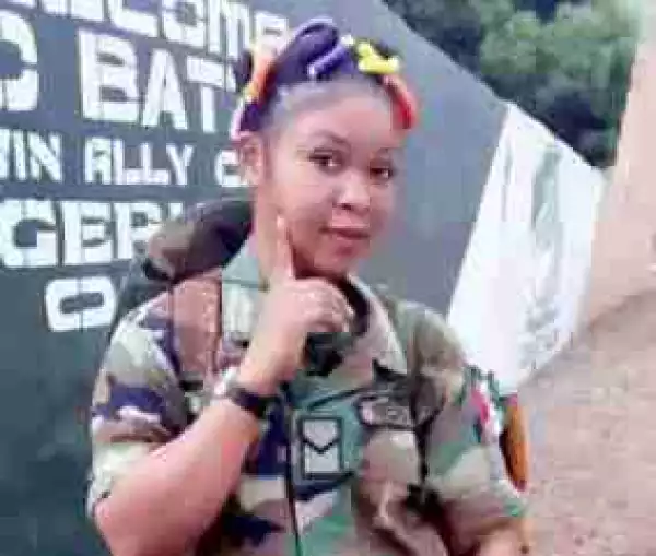 See This Pretty Nigerian Female Soldier (Photos)